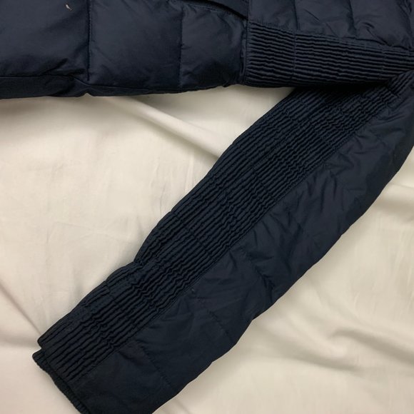 Michael Kors Navy Puffy Jacket with Fur Hood - Picture 4 of 6